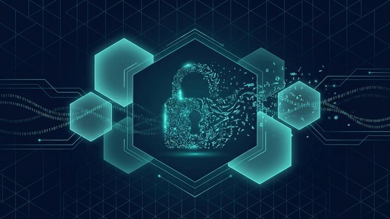 Abstract illustration of encrypted data vaults remaining secure despite a source code leak